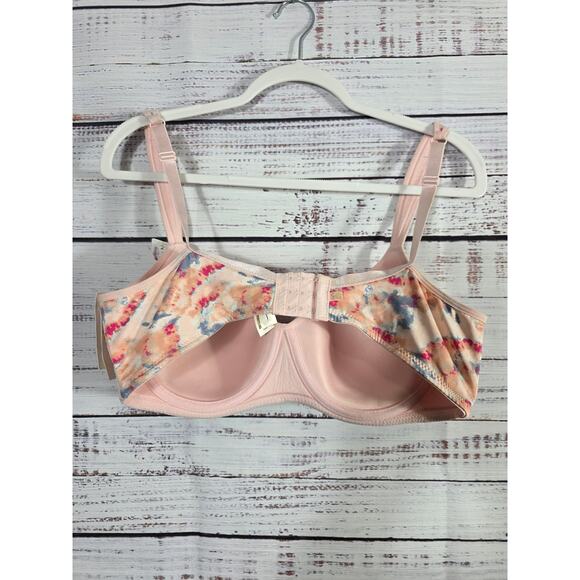 Jessica Simpson Floral Lace Underwire Bra 38D Light Pink Multicolor NWT - Picture 3 of 4
